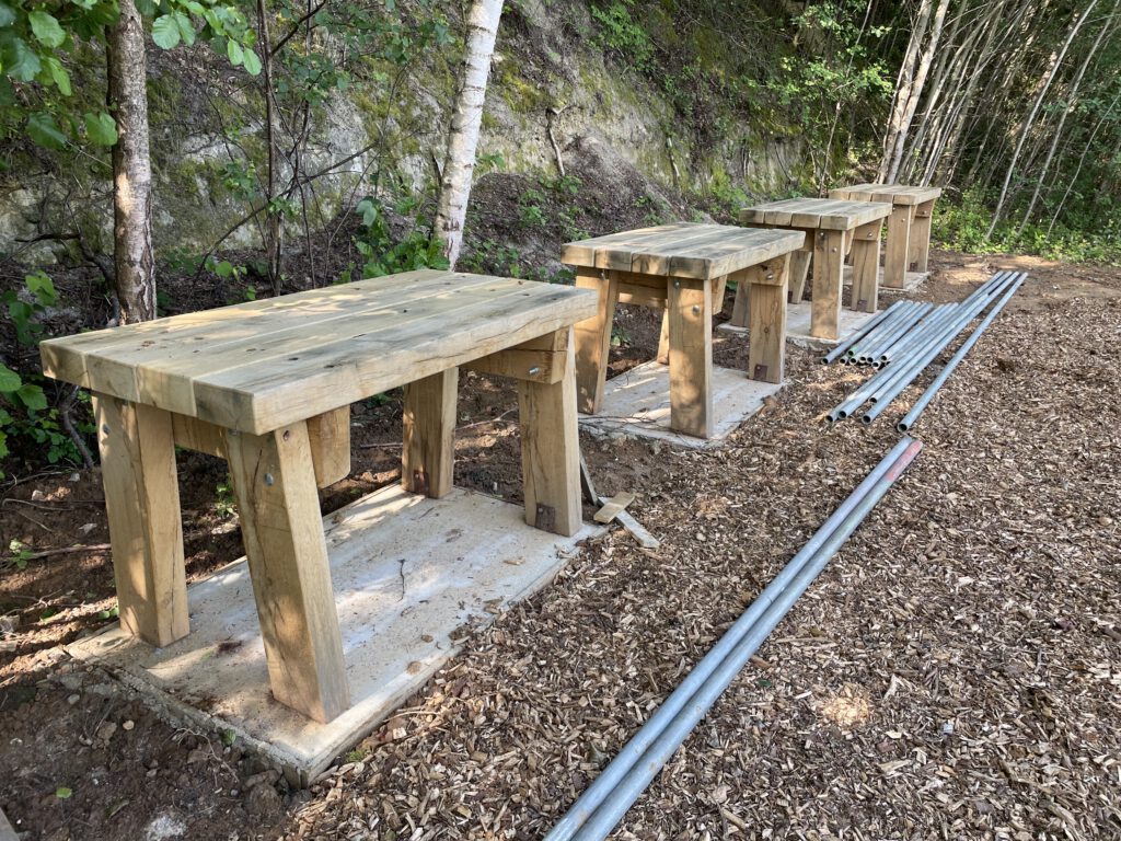 Kitting up benches